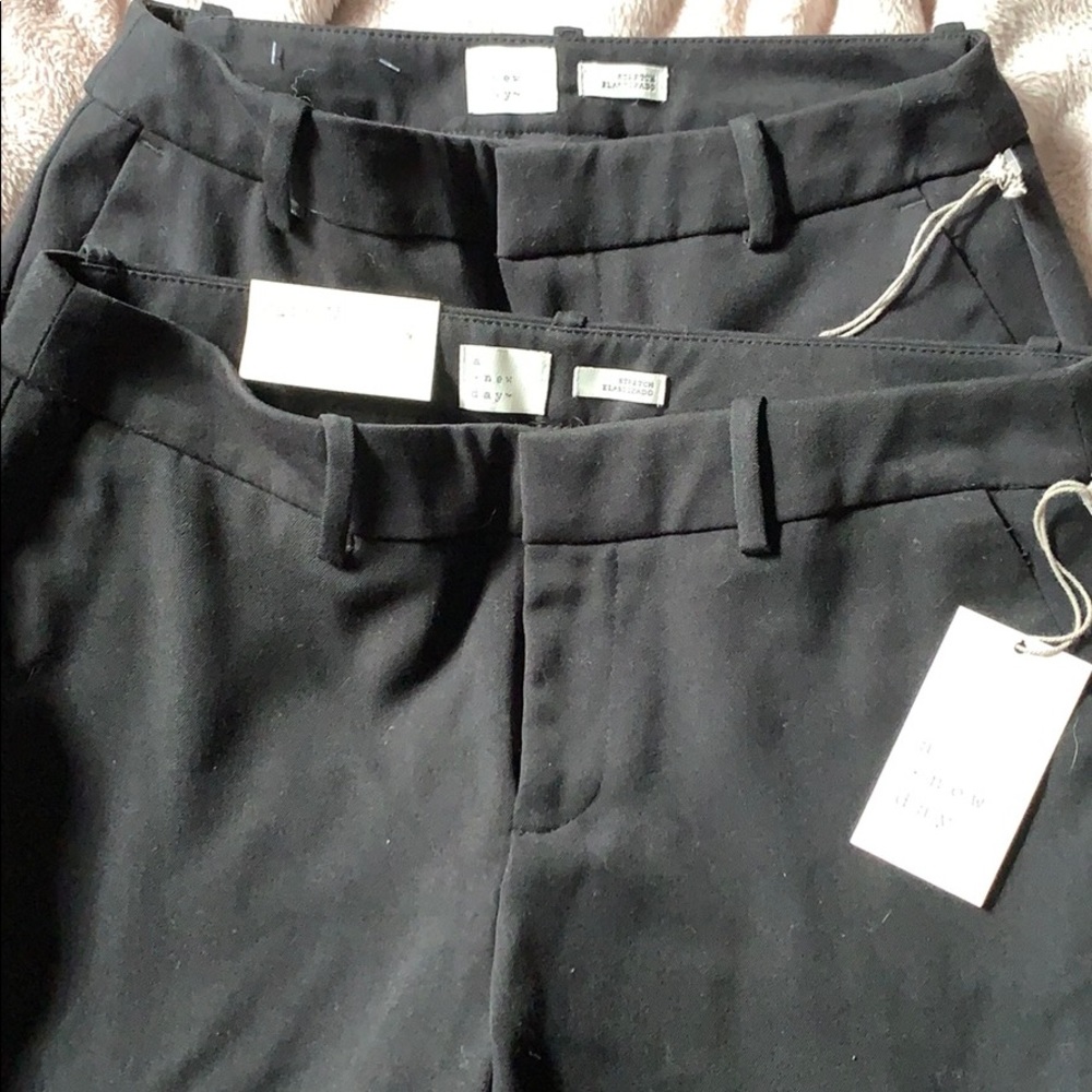 2 pairs of black dress pants